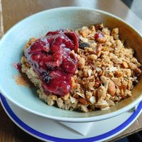 Porridge at Grand Café Lochergut in Zurich