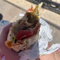 Falafel wrap  at Falafel Street in Valletta