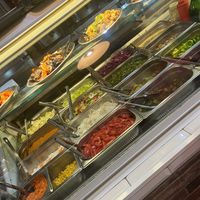 Salad selection  at Falafel Street in Valletta