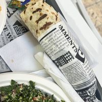 Wrap  at Falafel Street in Valletta