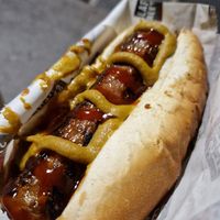 Beyond hotdog at Falafel Street in Valletta
