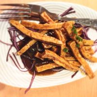 Starter, shredded beancurd in satay sauce  at Happy Garden The Orient in Rowlands Gill