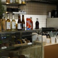 Counter at Plantastic's Streetfood Kitchen in Rotterdam
