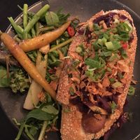 Super sausage  at Plantastic's Streetfood Kitchen in Rotterdam