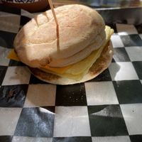 Egg and cheese at Root in Newport