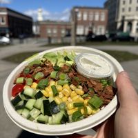 Cobb salad  at Root in Newport