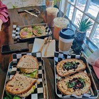 brunch spread  at Root in Newport