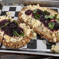 Ricotta berry toast - so good!  at Root in Newport
