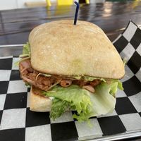 BBQ Jackfruit Sandwich  at Root in Newport