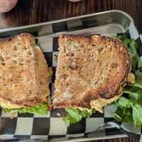 Chickpea salad sandwiche at Root in Newport