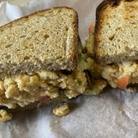 Chickpea salad at Root in Newport