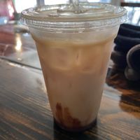 The salted caramel mocha nitro (without the nitro) at Root in Newport