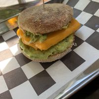 Breakfast sandwich  at Root in Newport