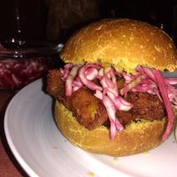 Crispy Jackfruit with Sour Cherry Slaw at Rood Food and Pie in Lakewood