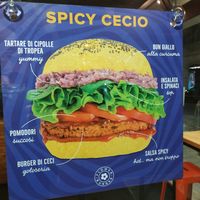 Spicy cecio at Flower Burger in Bari