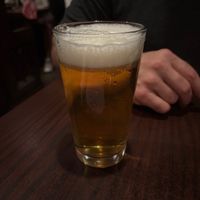 Beer is vegan.  Haha  at Monk's Cafe in Philadelphia