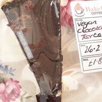 Vegan chocolate torte at Bake180 in Tamworth