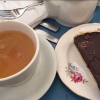 Green tea & vegan chocolate torte at Bake180 in Tamworth