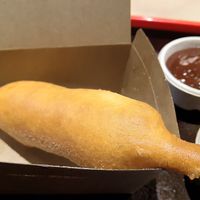 Corndog at Lord of the Fries in Wellington