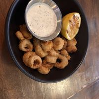 Calamari made from hearts of pine!  at Nateure's Plate in Peterborough