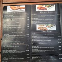 Menu at Barcote in Oakland