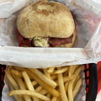Brisket sandwich with fries   at Gentle Grill in Temecula