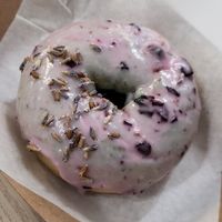 Lavender blueberry doughnut ♡ at Gentle Grill in Temecula