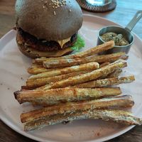 Classic burger at Nourish in Hoi An