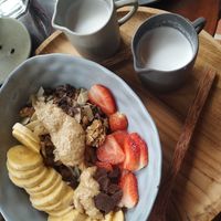I had granola ( with great spices) with coconut milk and It was soo delicious! I could highly recommend ;). Staff is really friendly. at Nourish in Hoi An