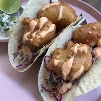 Vegan fish tacos   at Nourish in Hoi An