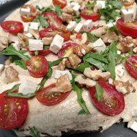 Vegan feta hummus toast at Nourish in Hoi An