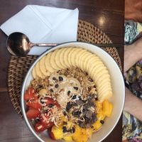 Coconut milk granola bowl  at Nourish in Hoi An
