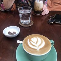 Latte and salted coffe (VERY VERY GOOD!)  at Nourish in Hoi An
