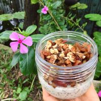 Overnight Oats with Cooked Apple at Nourish in Hoi An