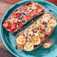 Nuty toast at Nourish in Hoi An