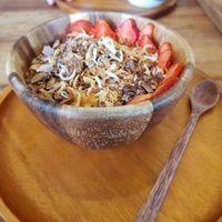 Chocolate smoothie bowl at Nourish in Hoi An