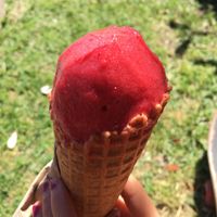 half finished :) at Pepita's Artisan Ice Cream in Curl Curl