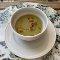 Daily soup  at Donna Veggie in Guimaraes