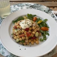 Main dish of the day  at Donna Veggie in Guimaraes