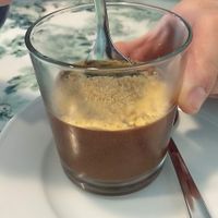 Delicious chocolate mousse. at Donna Veggie in Guimaraes