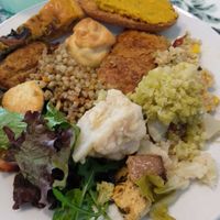 Mix from the buffet. at Donna Veggie in Guimaraes