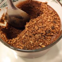 Mousse de chocolate at Donna Veggie in Guimaraes