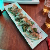 Gyosas  at Legumi Sushi Vegan in Lisbon