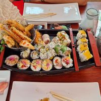 24 pieces mix and tea at Legumi Sushi Vegan in Lisbon
