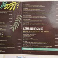 Menu 2023-jul-15 at Legumi Sushi Vegan in Lisbon