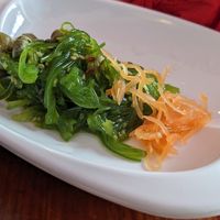 Wakame seaweed salad at Legumi Sushi Vegan in Lisbon