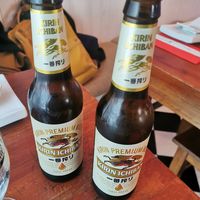 Japanese beer at Legumi Sushi Vegan in Lisbon