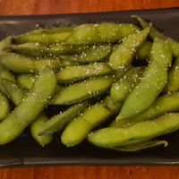 Edamame beans at Legumi Sushi Vegan in Lisbon