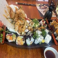 Sushi boat -  a must have!  at Legumi Sushi Vegan in Lisbon