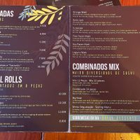 Ementa  at Legumi Sushi Vegan in Lisbon